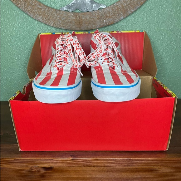 VANS Where's Waldo? Striped Sneakers Women's 8.5 Men's 7 - Picture 5 of 9